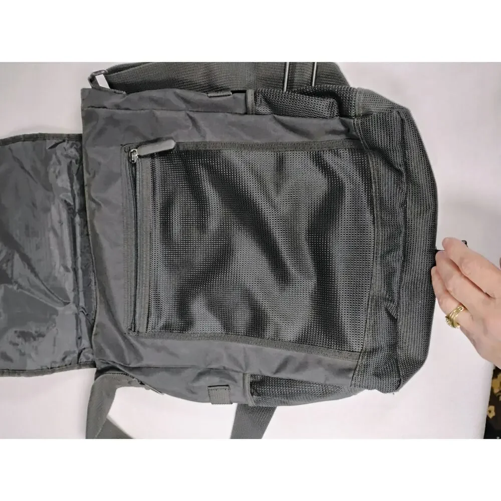 GAP Black Laptop Messenger Bag Briefcase Travel Work Commuter Organizer